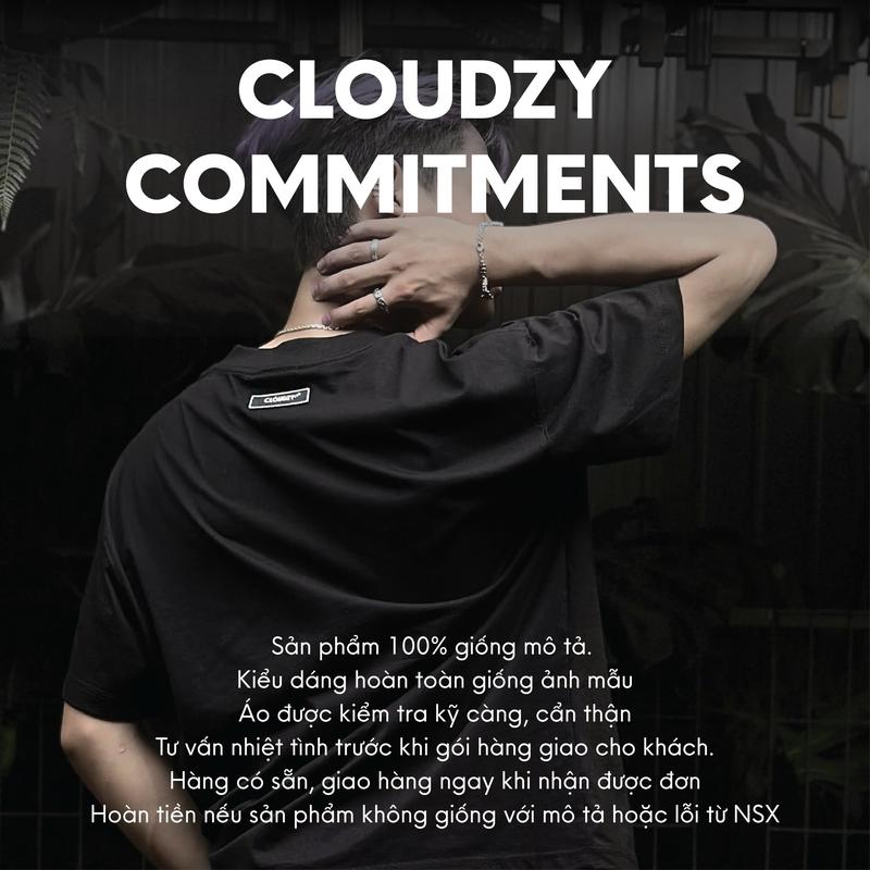 Product Introduction of Áo thun boxy nam nữ oversize basic tay lỡ phông unisex form boxy rộng cổ tròn cotton cao cấp local brand CLOUDZY COUPLE 240GMS Sản phẩm 10