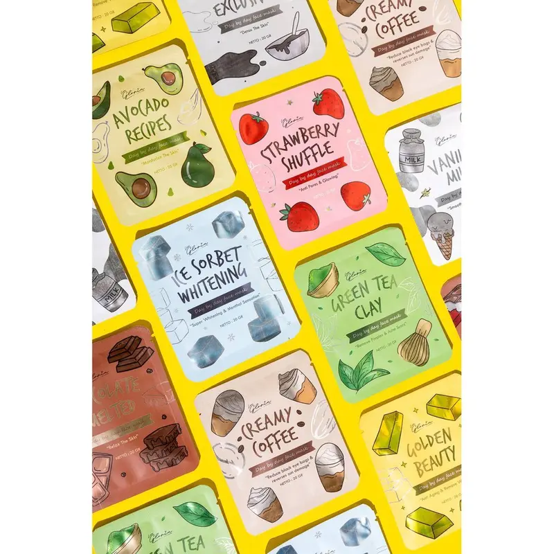 (READY) Lea Travel Size 10 gram Face Mask Day by Day Masker Wajah BPOM 4