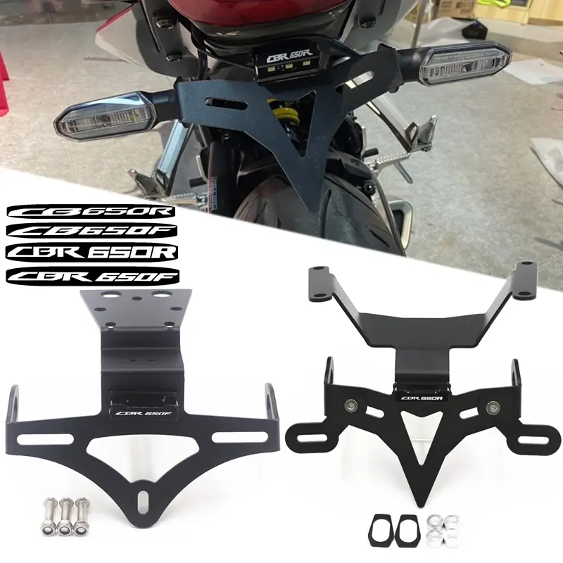 Giá Đỡ Biển Số, Cho Honda CB650R, CB650F, CBR650R, CBR650F, Phụ Kiện, Đuôi Gọn Gàng, Bộ Tìm Kiếm, Tấm Đăng Ký, Bộ Phân Loại