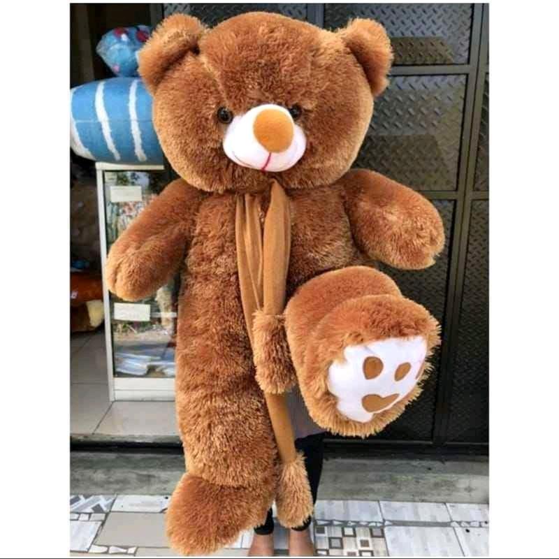boneka teddy bear syal telapak 75cm 0