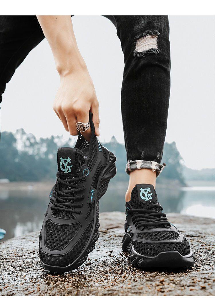Product Introduction of ทนทาน สวยงาม[Light Luxury] Summer New Mesh Surface Hollowed Versatile Quick-Drying Wading Shoes Outdoor Breathable Sneaker 15
