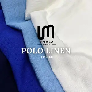 Kain Cey Polo Linen Premium By Maxima 1 Meter - Import Premium Quality Bahan Gamis Setelan Multiguna