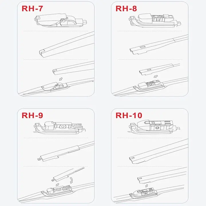 Gạt mưa sau xe, cần gạt mưa sau xe cho xe hơi ô tô Hyundai Creta, Getz, i10, i20, I30, Kona, Santafe, Solaris, Starex, Tucson... Phụ Tùng 2