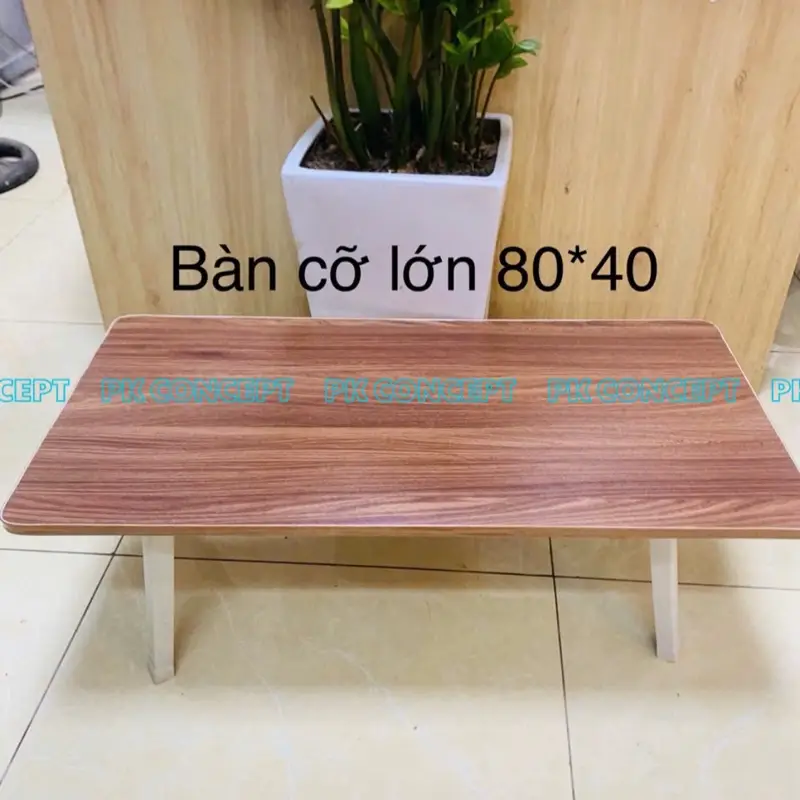 Bàn học gấp gọn CỠ LỚN 80*40*30 chân nhựa . bàn gấp gọn, ngồi bệt,bàn decor, bàn học, bàn ăn. bàn di dộng ban  trondecor