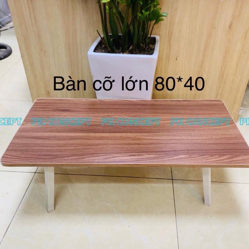 Bàn học gấp gọn CỠ LỚN 80*40*30 chân nhựa . bàn gấp gọn ngồi bệt,bàn decor bàn học bàn ăn. bàn di dộng ban trondecor