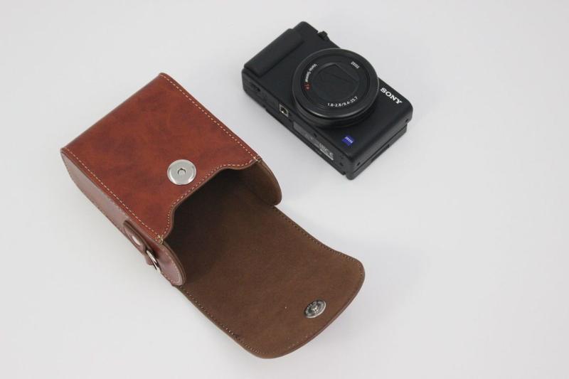Product Introduction of Suitable for Canon G7x2/3 Protective Leather Case Sony Black Card Rx100m7 Zv1 Ricoh GR3 Camera Bag Crossbody 15