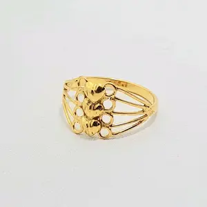 Cincin Emas Mud Love Susun Lebar 1 Gram