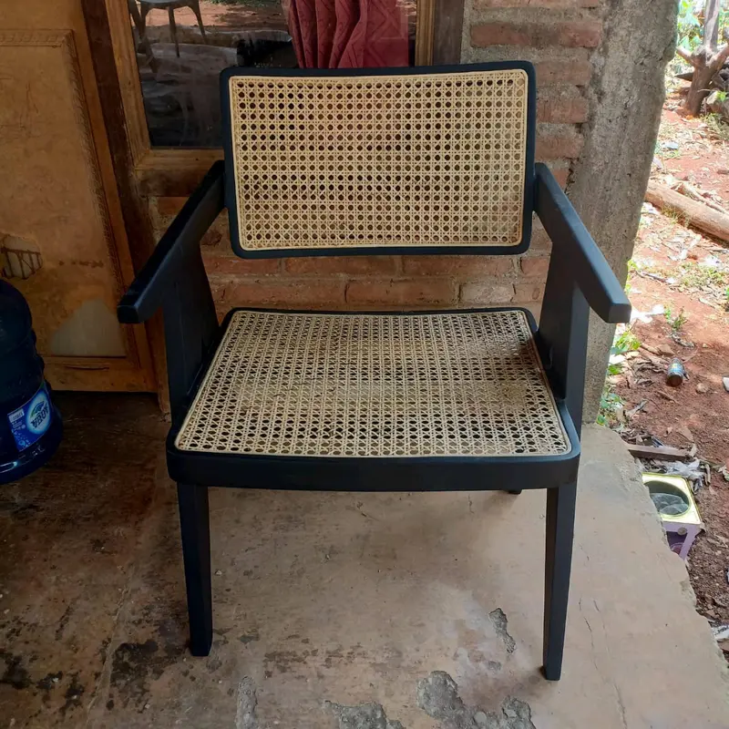 Kursi Jati Rotan Model Kaki A Cafe Lengan Permanen 6