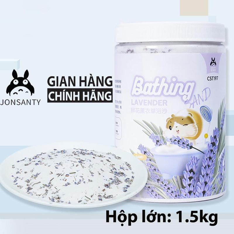 Cát tắm Silica thảo mộc cho hamster hút sạch dầu kháng khuẩn khử mùi giúp lông đẹp mềm mại hãng JONSANTY 1.5kg