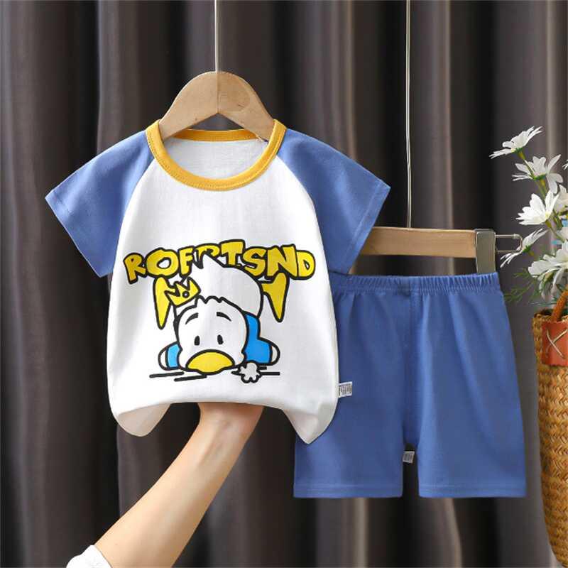 Product Introduction of Xiaozhima Fashion Boy Clothing Set Cartoon Car Vehicles Animals Pattern Summer Short Sleeves T shirt and Shorts Kids Boys Girls Clothes Sets Korean Style Outfits For 0 7 Years 22