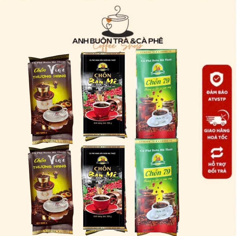 3KG CÀ PHÊ 3 LOẠI CHỒN  khác nhau: 79Xanh  BAN MÊ THƯỢNG HẠNG PHA PHIN SALE  A2 Coffee Cafe