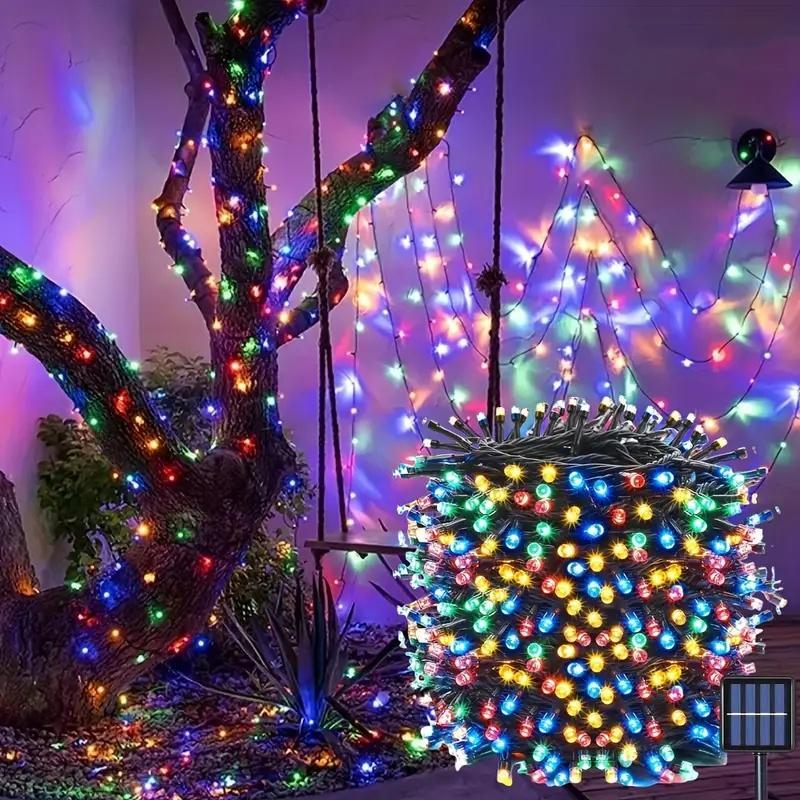 Product Introduction of Solar Powered LED String Light, Rechargeable Waterproof Solar String Light with 8 Modes & Light Sensor, Outdoor Decorative Light for Garden, Patio, Christmas Decoration 0