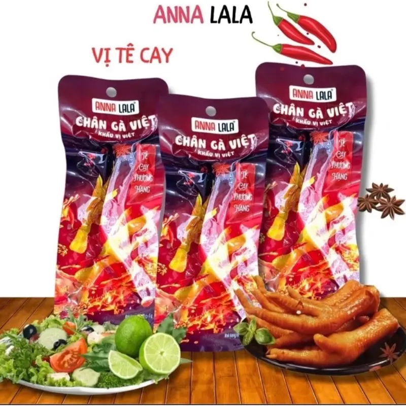 Combo Bịch 30 Chân Gà ANNA LALA Vị Tê Cay Thượng Hạng Chua Cay .