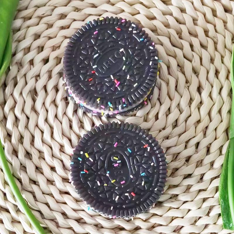 1Pcs Durable New Fidget Biscuit Pinching Toy Big Oreo Stress Relief Squeeze Dessert Toy Silicone Super Soft Stress Relief Toy 1