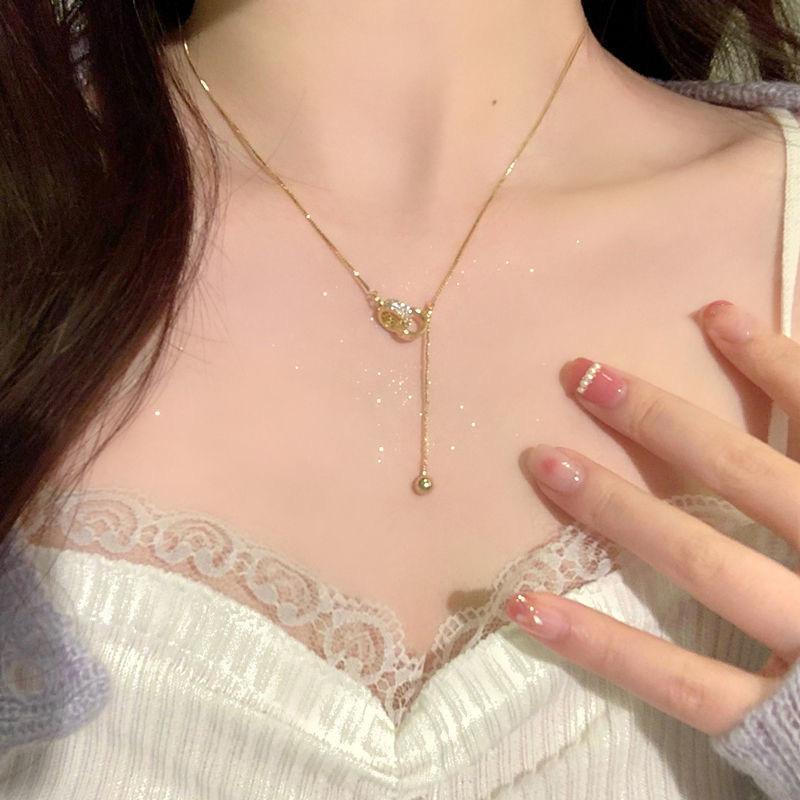 Kalung dengan jepitan lingkaran ganda, baja titanium, tahan luntur 1