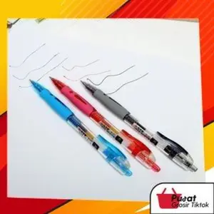 BISA COD S5273 Pulpen tinta 0.5 mm / Pena / Pulpen Pencet / Pulpen Mekanik Pencet Plastik Stationery Alat Tulis