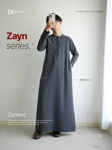 Dkahfie Apparel Zayn Thobe Series 5.0 | Gamis Pria Slimfit | Gamis Pria | Gamis Slimfit