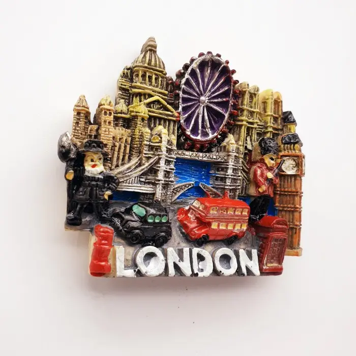 3D Fiber Souvenir Negara magnet Kulkas Tempelan kulkas LONDON Big City 3