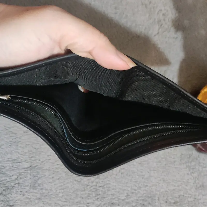 VÍ NAM TRƠN DA BÒ NAPPA CAO CẤP HAI MÀU DÁNG NGANG trust wallet Không rửa Retro Wallets 3