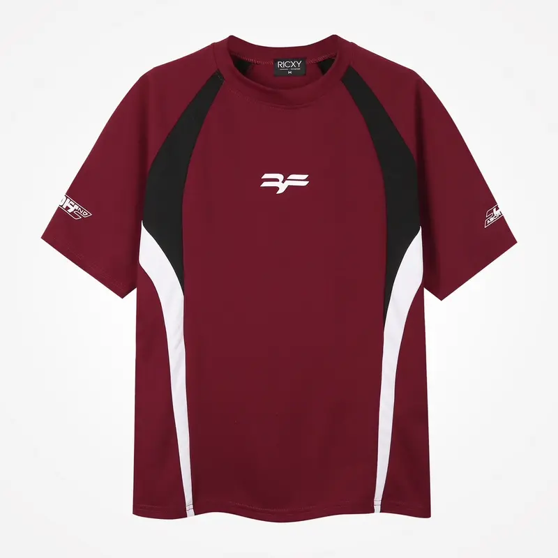 Áo Thun Nam Nữ SỐ 7 Unisex Form Rộng Tay Phối - Top Áo Thun Cổ Tròn Menswear Women Đen 6