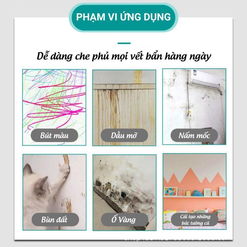 Bình Xịt Sơn Sửa Tường Nhà 1600ML - Làm Sạch Nhanh Tường Bị Vẽ Bẩn, Nấm Mốc, Vết Bẩn Cứng Đầu, Vết Ố Vàng 6