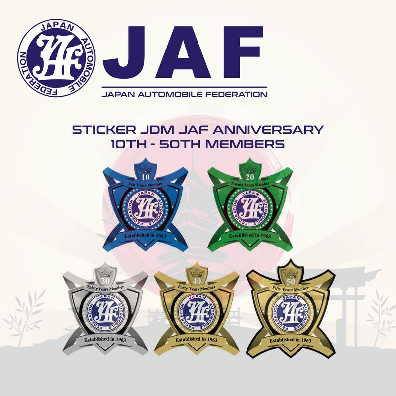 Sticker JDM JAF Anniversary 10th - 50th Members - TikTok Shop Malaysia