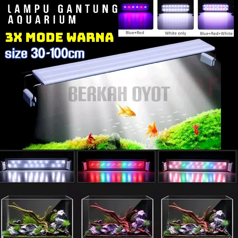 LAMPU GANTUNG 3 MODE WARNA IKAN HIAS & AQUASCAPE 1
