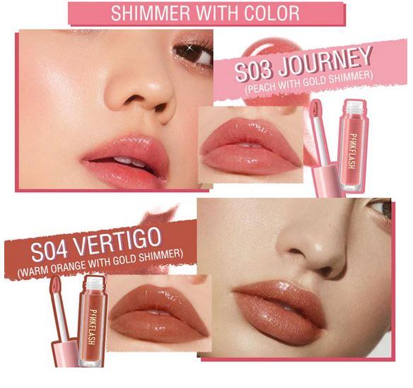 PINKFLASH #OhMyGloss Moisturizing Shine and Shimmer Plumping Lip Gloss Lip Care 7