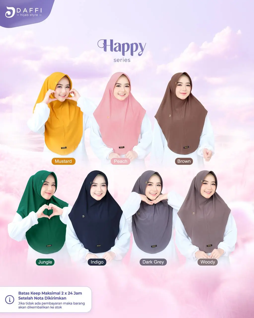 Hijab Bergo Daffi Hijab Instan Happy Series