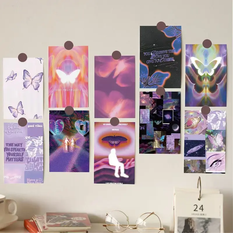 Crystal Wall，Frame Kaabah Wall Decor，Poster Rama-Rama Psikedelik ...