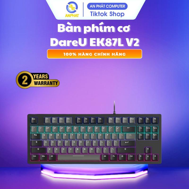 [BH 24 Tháng] Bàn phím cơ DareU EK87 V2 PBT Dream switch - Phiên bản mới 2024