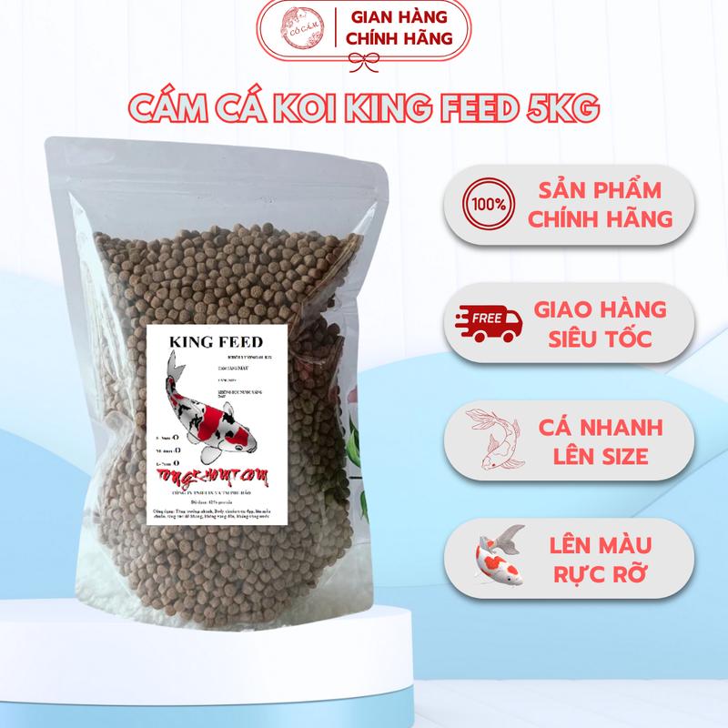  Cám cá   King Feed  5kg -5 túi 5 kg  HÀNG CHÍNH HÃNG bột  cá 