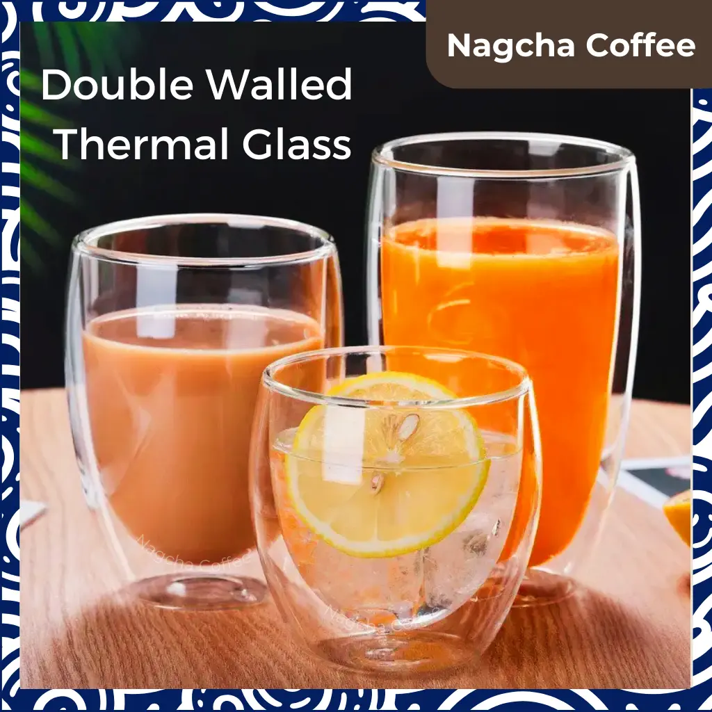 Double Wall Insulated Drinking Glass Coffee Tea Cup Mug 250ML/350ML/450ML