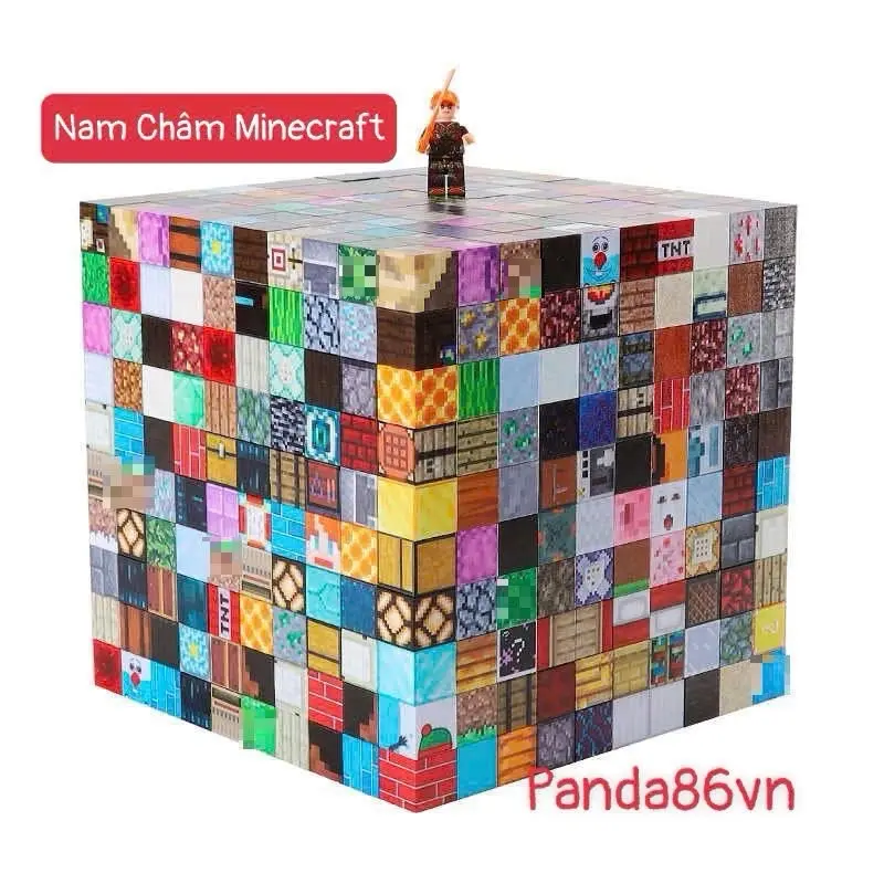 Mua 50 Viên Đồ Chơi Khối Nam Châm Minecraft Kích Thước 2cm - Tặng 1 Bộ Đồ Chơi Lắp Ráp Siêu Nhân - Đồ Chơi Nam Châm Minecraft Cho Bé Thoả Sức Lắp Ráp - Học Toán ( Giao Mẫu Ngẫu Nhiên )
