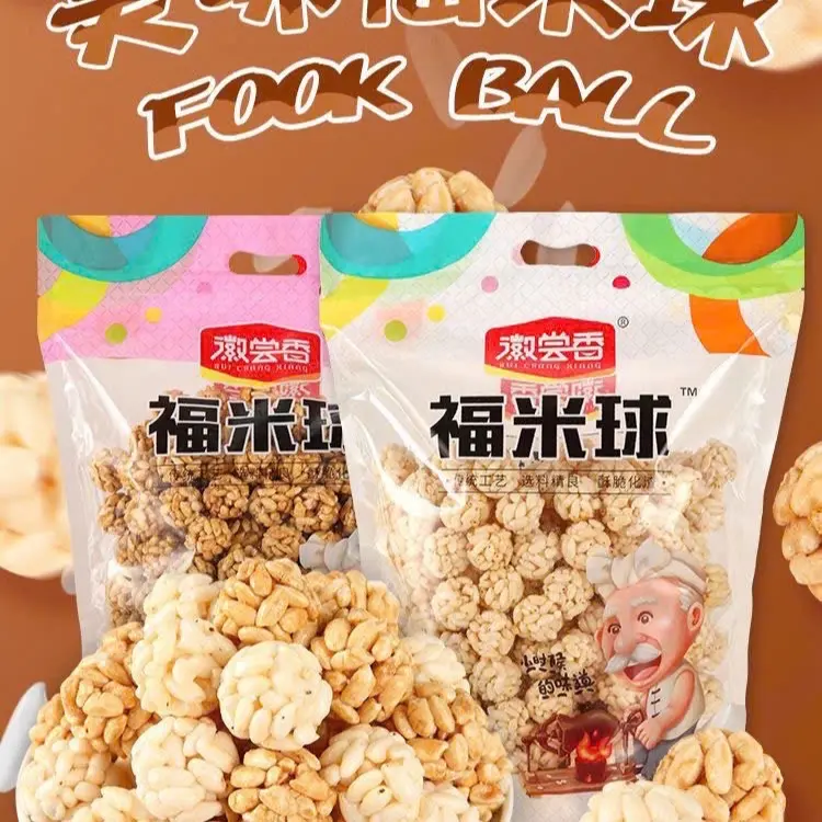 Bỏng gạo gòn 2 vị- món ăn vặt ngon