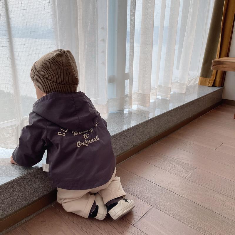 Baby Autumn and Winter Fleece-lined Anorak Male and Female Baby Nordic Embroidered Coat Baby Windcheater Western Style Autumn and Winter 3