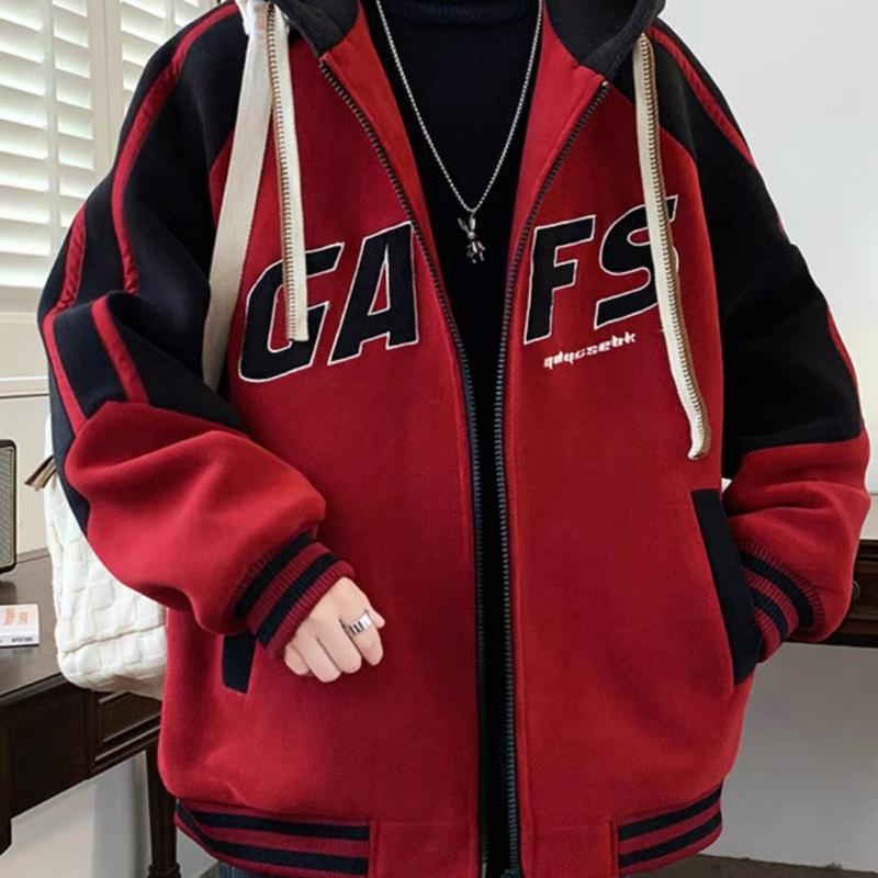 (CÓ TÚI TRONG )ÁO KHOÁC NỈ HOODIE NAM NÓN TO PHỐI DÂY NHƯ HÌNH LOGO THÊU GAFFF THỜI TRANG XU HƯỚNG