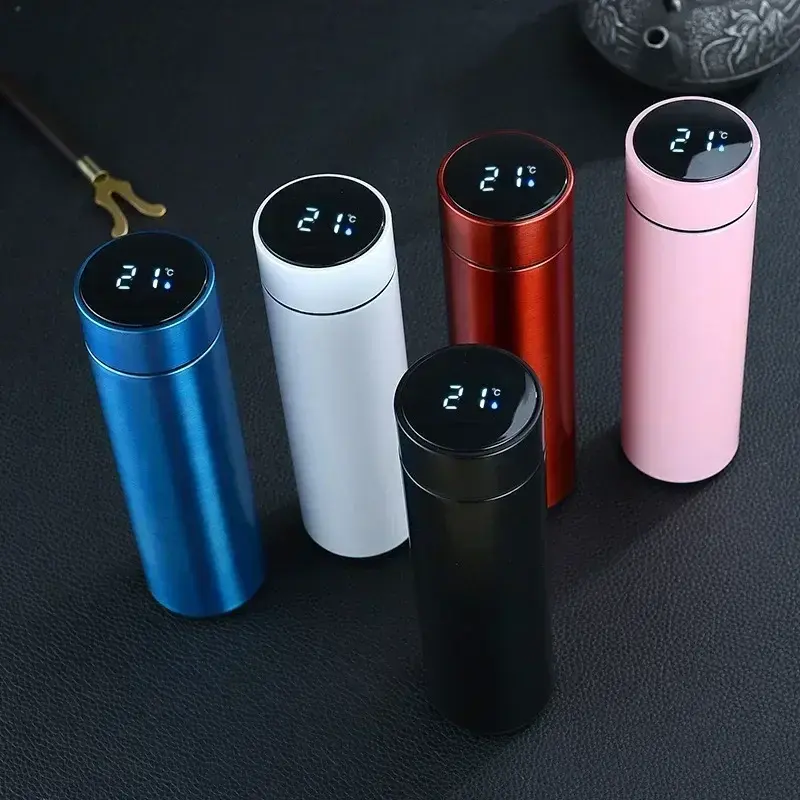 500ml Stainless Steel Thermos Bottle with Digital Temperature Display LED Intelligent Temperature Measurement Cup Vacuum Flask brumate