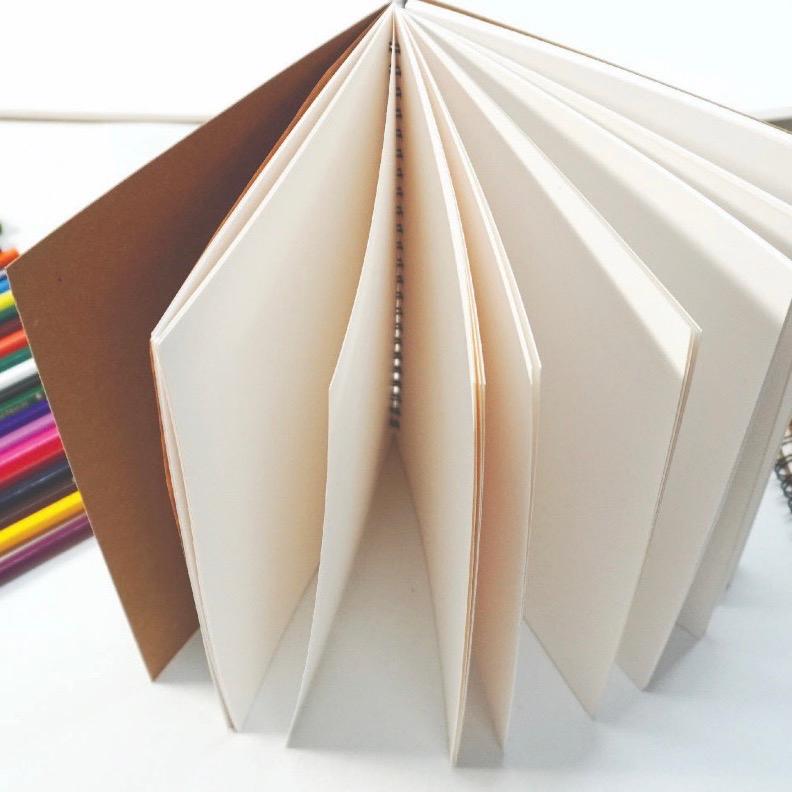 Sổ vẽ phác thảo sketchbook 100gsm A4 A5 A6 - Bìa kraft