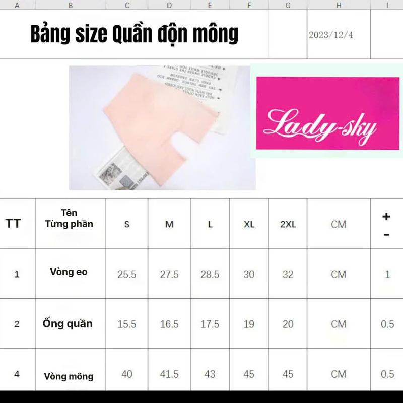 Product Introduction of Quần độn mông nữ mặc váy liền mạch tự nhiên Lady Sky cao cấp mã W2036 - Size S - ÁO Thun Đen 0