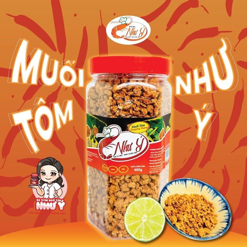 MUỐI TÔM NHƯ Ý-HOA HẬU MUỐI-DATE MỚI RA LÒ - 400G - Gia Vị thiết yếu