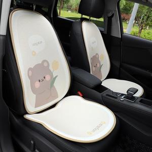 (Mẫu 20) Bộ lót ghế tản nhiệt hoạt hình gấu nâu dễ thương - Bộ gối tựa cao cấp cho mùa thu đông 2024