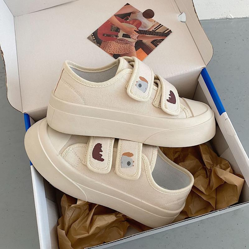 Giày lười nữ Slipon Quai Dán Voi Con 4CM Sneaker Shoes