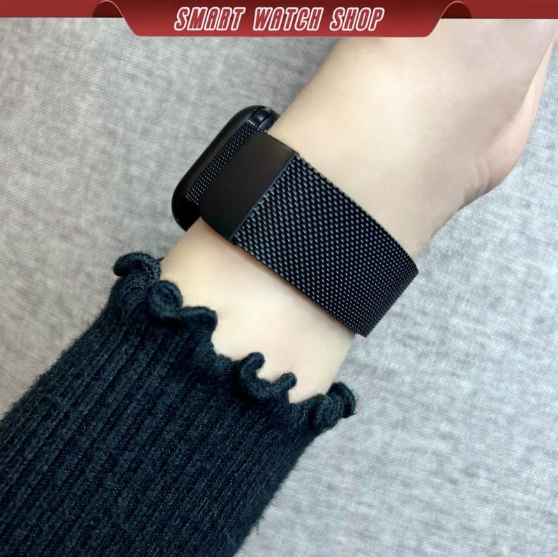 Dây Thép Milan Dành Cho Đồng Hồ Seri 10 9 8 7 6 5 4 3, SE và Ultra. Size Dây 38mm 40mm 41mm 42mm 44mm 45mm 49mm Phụ Kiện