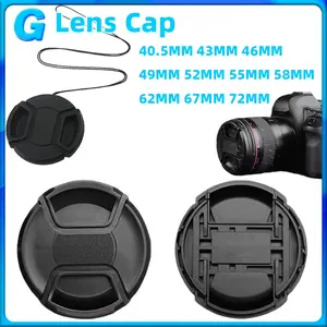 Universal Lens Cap / Tutup Lensa / Lenscap Polos  40.5MM 43MM 46MM 49MM 52MM 55MM 58MM 62MM 67MM 72MM Polos Tanpa Logo Untuk Canon Nikon Sony Fujifilm Olympus Pentax DLL