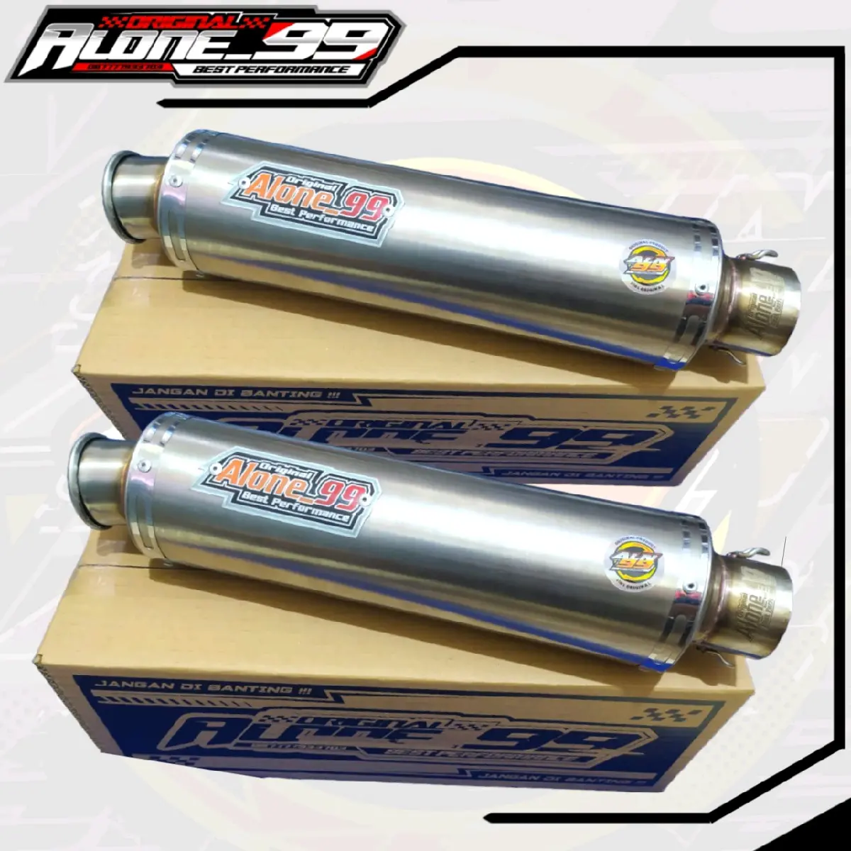 Knalpot Original Alone99 Stainless stell