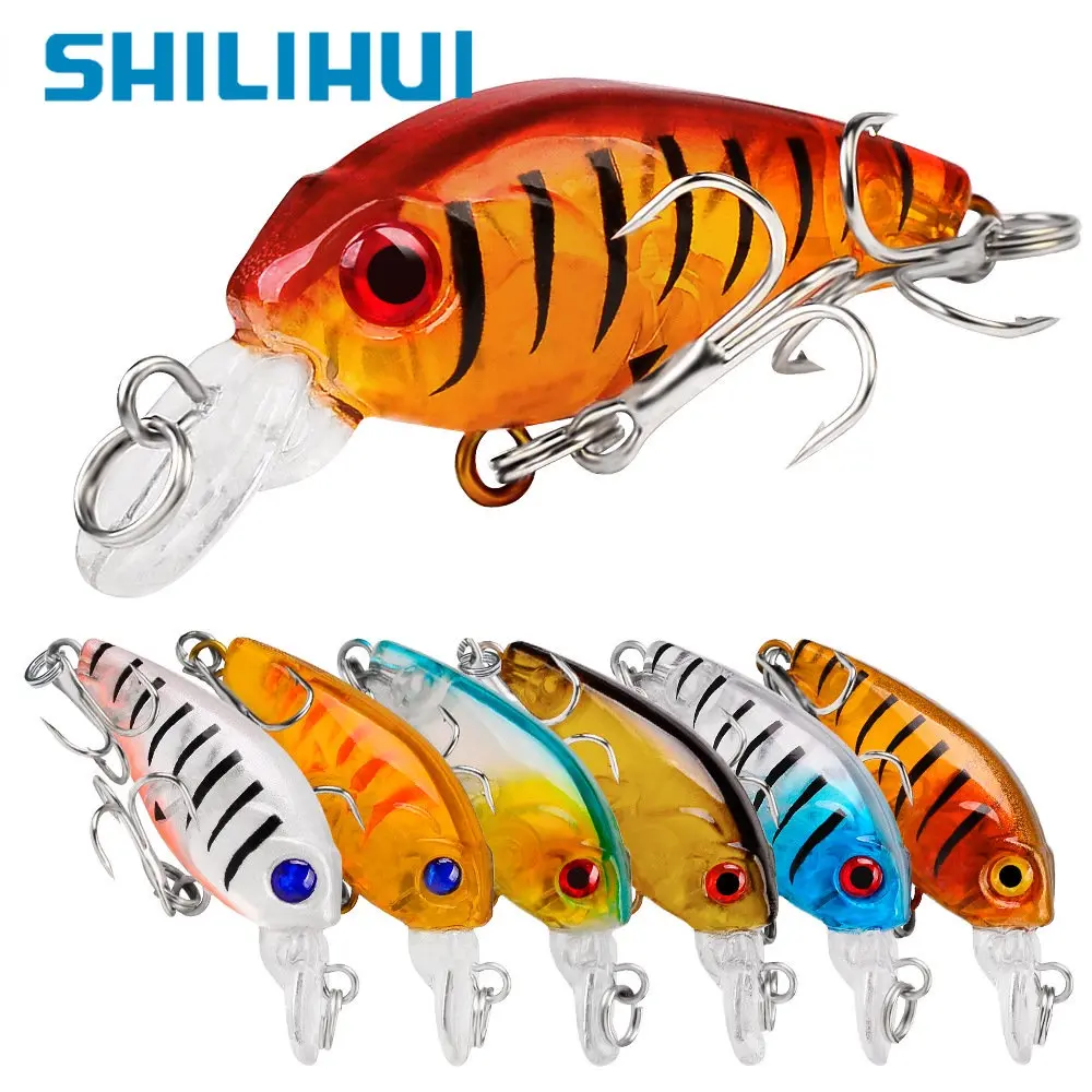 SHILIHUI Crankbait Fishing Lures Umpan Casting Lure 4.5cm 4g Minnow Floating Fish Bait Jigging Fishing Tackle