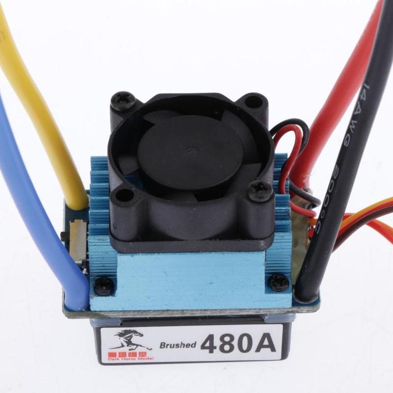 Product Introduction of 480A  Controller Waterproof Brushed ESC for 540/550/775 Motor 2