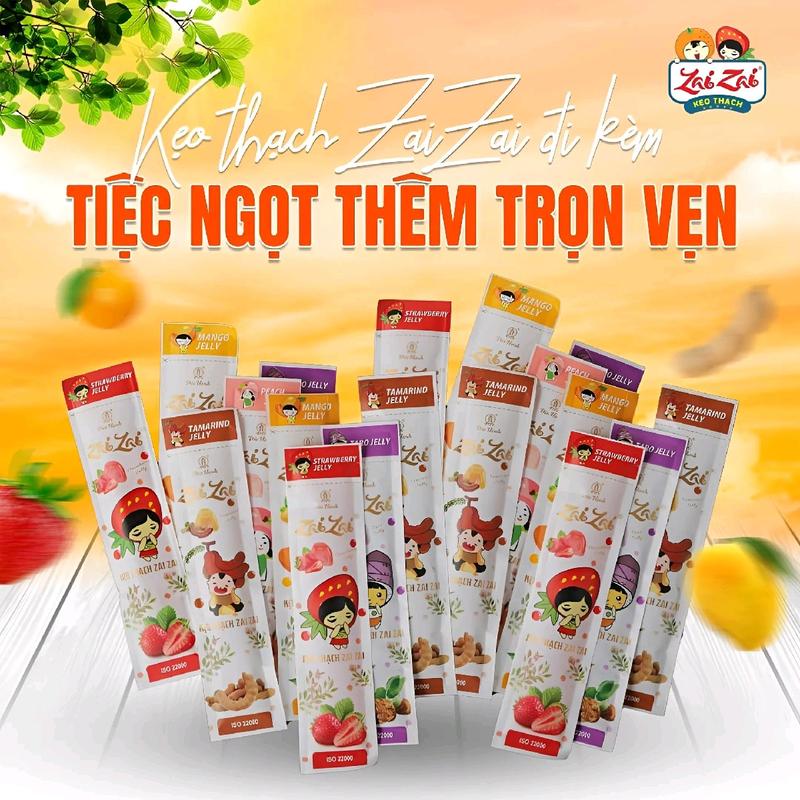 Thùng 5KG Thạch ZaiZai Đức Hạnh Trái Cây Mix Trái Cây Ăn Vặt Snack Food - HSD 12 Tháng