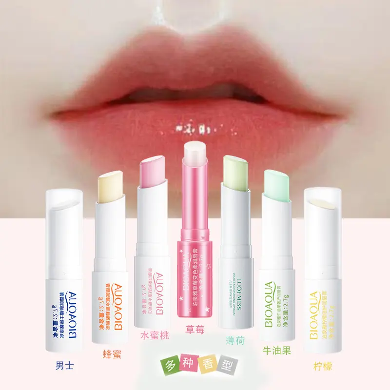 New Poquanya Aloe Vera Lip Balm Moisturizing Honey Lip Balm Colorless Lip Care Lipstick Wholesale